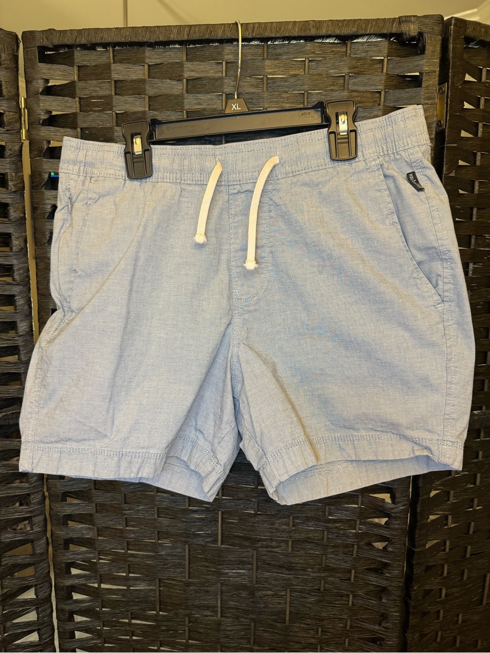 Men's Hollister Light Blue Drawstring Casual Shorts
